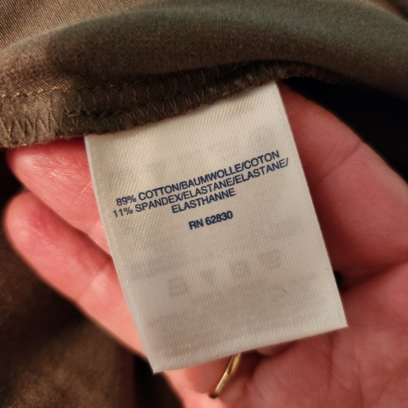 Lands' End Starfish Crop Taupe Cropped Pants, Size M - Picture 6 of 8